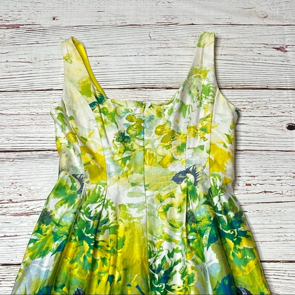 Nine West Floral Print A-Line Dress Sz 6 - Picture 16 of 16